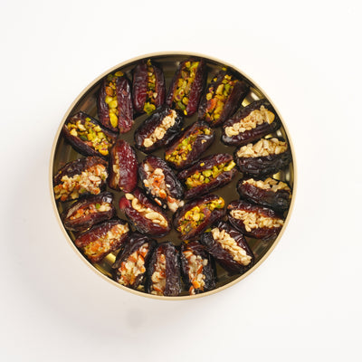 Assorted Dates & Nuts Tin Box-260gm