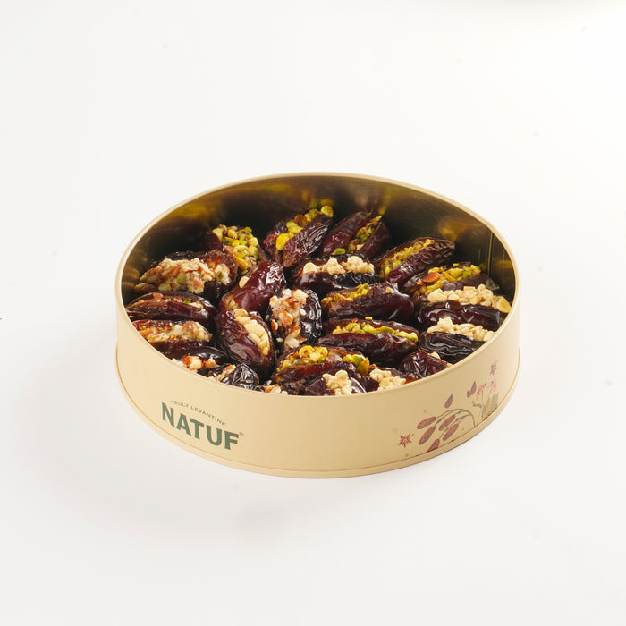 Assorted Dates & Nuts Tin Box-260gm