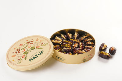 Assorted Dates & Nuts Tin Box-260gm