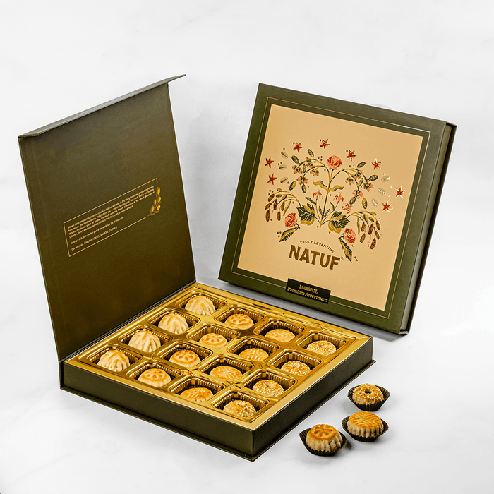 Premium Mamool Cookies - 400g Dates & Nuts Filled Cookies - NATUF