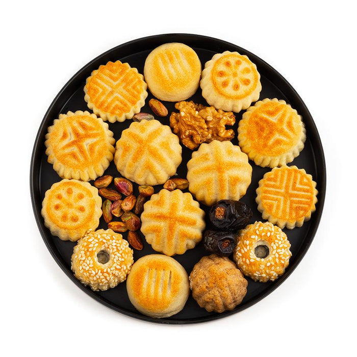 Classic Mamool Cookies - 290g Dates & Nuts Filled Cookies - NATUF